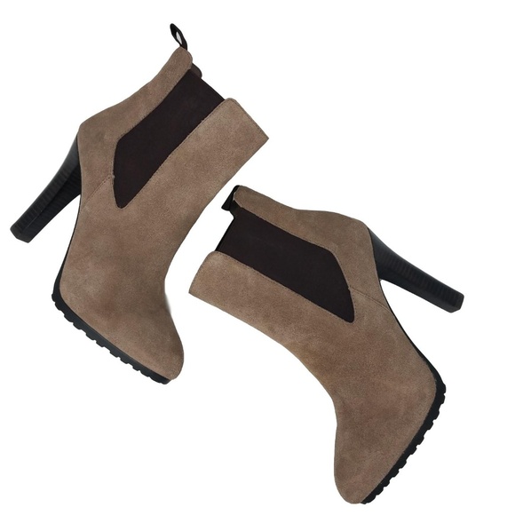 Ralph Lauren Shoes - Ralph Lauren Suede Leather High Heel Booties 10 B